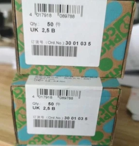 50pcs Phoenix Contact  Straight through terminal block UK 2.5 B 3001035 - Picture 1 of 1