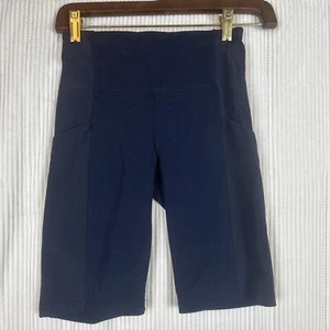 Athleta Women's Contender 9" Iron Blue Shorts Side& Zip Pockets Run Gym Yoga!XXS - Bild 1 von 4