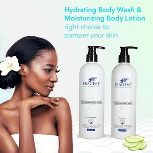 FRAGFRE Body Wash and Lotion Set - Fragrance Free Hypoallergenic Sulfate Free... - Picture 1 of 8