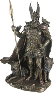 Veronese Design 9.75 Inch Norse God - Odin Cold Cast Bronze Sculpture Figurine - Picture 1 of 5