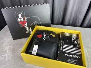 Marc Tetro Boston Terrier set regalo 3 pezzi mini zaino portachiavi porta carte - Foto 1 di 8
