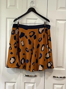 3.1 Phillip Lim Animal Print A-Line Skirt 18W - Picture 1 of 6
