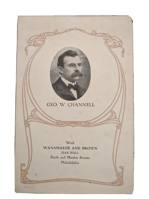Винтажная весна 1906 реклама Wanamaker и коричневая одежда Philadelphia Oak Hall - Изображение 1 из 4