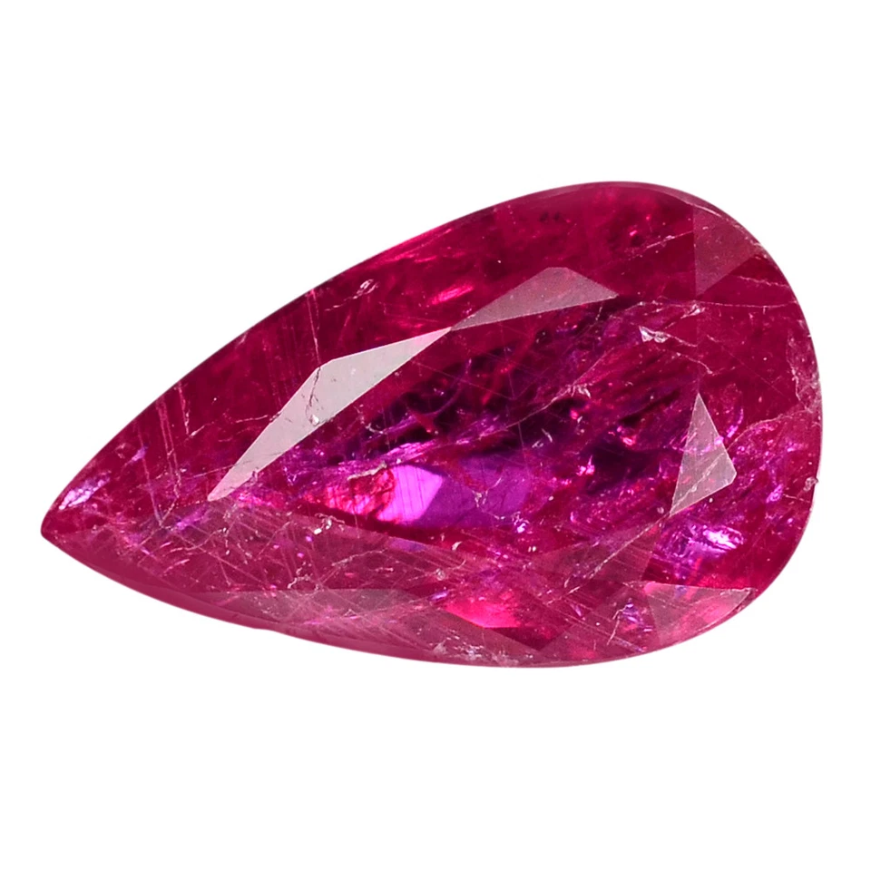 1.88 Ct. Remarkably Top Pear Shape Red Ruby Natural Gemstone WITH GLC CERTIFY - Image 1 of 1