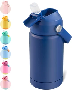 12Oz Kids Water Bottle, Stainless Steel Insulated Water Bottle for Kids, Toddler - Picture 1 of 12