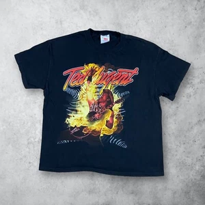 Camiseta De Colección Ted Nugent Craveman Rock Tour Gráfica Negra Talla Grande - Imagen 1 de 5