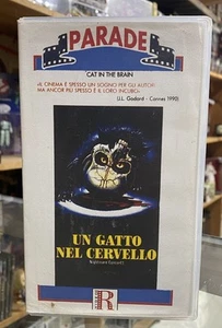Vintage 1990 Un Gatto Cervello VHS Horror Lucio Fulci Italian - Imagen 1 de 3