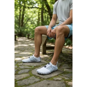 SEEKWAY Herren Weiß Grau Wasser Schuhe Strand Barfuß Schwimmen Aqua Socke Größe 43 - Bild 1 von 10