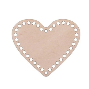 Suelo de ganchillo "corazón" de madera de abedul, varios tamaños - Imagen 1 de 6