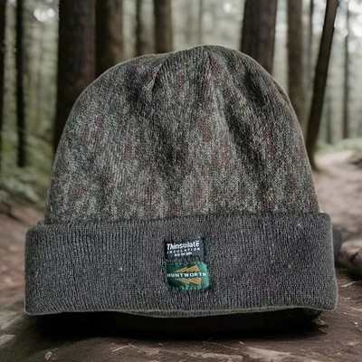 Huntworth Stocking Hat Camouflage Blaze Orange Hunting Beanie - Image 1 of 4