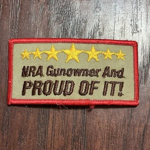 National Rifle Association NRA Waffenbesitzer und stolz darauf Aufnäher 2" x 4" - Bild 1 von 3
