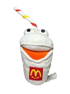 McDonalds Milchshake Plüschtier 1997 Stofftier Shake mit Strohhalm anthropomorph - Bild 1 von 7