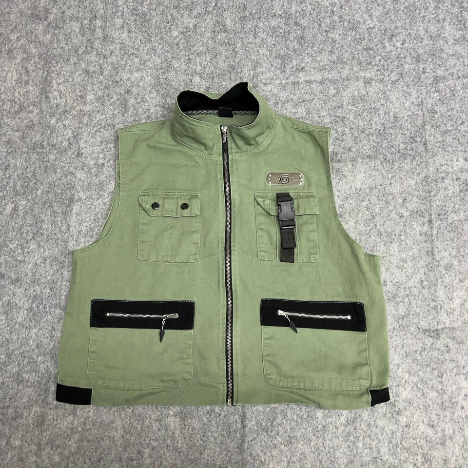 Chaleco Chaqueta Spencers Naruto Shippuden Kakashi Hatake Talla 1X Anime Juegos con disfraces De Colección Foto 1 de 4