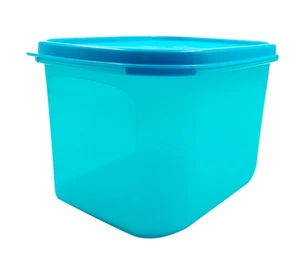 Tupperware Modular Mates MM Blue Mini Rectangular 1.9L Food Storage Container - Picture 1 of 12