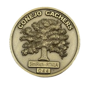 CONEJO CACHERS Geocoin #044 SimiRich - RTNLA Non-trackable VHTF - Picture 1 of 6