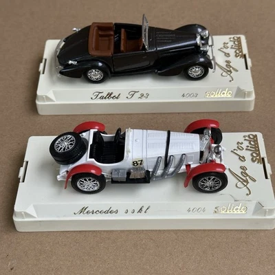 SOLIDO Diecast 1:43 Lot of 2: Talbot T23 (4003), Mercedes SSKL (4004) - Image 1 of 4