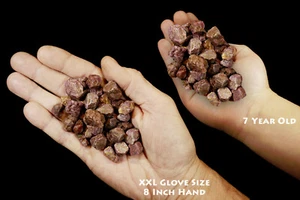 Bolsa de cristal RUBÍ 6 OZ grado A roca cruda mineral chakra curación reiki piedra preciosa - Imagen 1 de 4