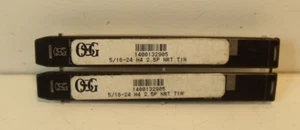 (2) Grifos formadores de rosca OSG 5/16-24 fondo UNF, recubiertos de cobalto TiN - Imagen 1 de 2