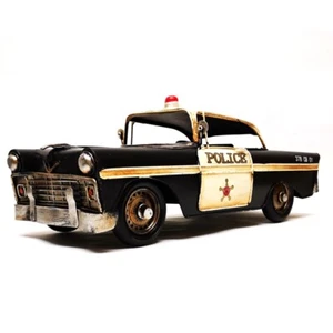 POLICE CAR USA Oldtimer POLIZEI Auto 50er 60er Jahre Nostalgie Blechauto Blech - Bild 1 von 6