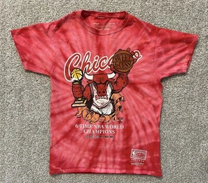 T-Shirt Mitchell & Ness 6-fach NBA Weltmeister Chicago Bulls Größe Medium - Bild 1 von 2