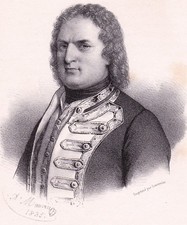 Portrait XIXe George Brydges Rodney Marine Royal Navy Amiral Admiral 1835