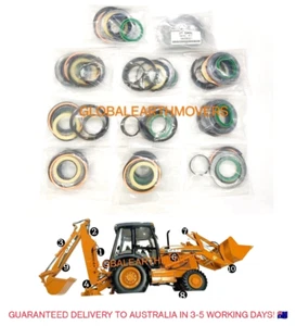 KIT DE SELLADO DE CILINDRO HIDRÁULICO PARA RETROEXCAVADORA CASE 580SM 580SL PARA MÁQUINA ENTERA - Imagen 1 de 6