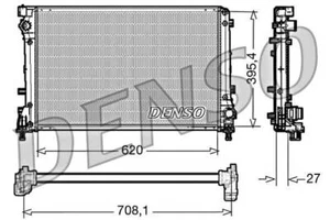 DENSO Radiator For ABARTH 500 595 695 500C 595C 695C 08- 51819061 - Picture 1 of 1