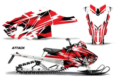 Snowmobile Graphics Decal Sticker For Polaris Axys Pro RMK/SKS 15-20 ATTACK R - Image 1 of 2