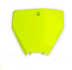 Plaques numéro frontales UFO jaune fluo motocross HUSQVARNA TC125 2016 - 2019 - Photo 1/1