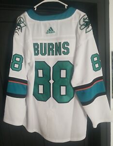 San Jose Sharks Brent Burns #88 Replica JERSEY NHL Hockey White AWAY