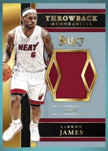 2017 SELECT Throwback Memorabilia Patch - LEBRON JAMES (Panini DUNK DlgitaI Card - Bild 1 von 1