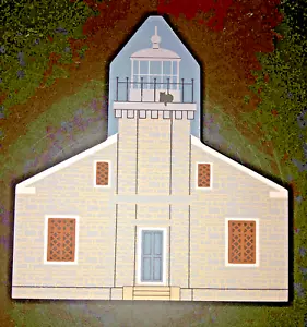 Casa Modelo de Madera Casa Stonington Connecticut de Colección Arte Popular CT - Imagen 1 de 6