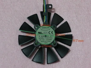 Cooler Fan For ASUS GTX 980Ti 1050 1060 1070 1080 RX 470 480 T129215SU 87mm - Bild 1 von 3