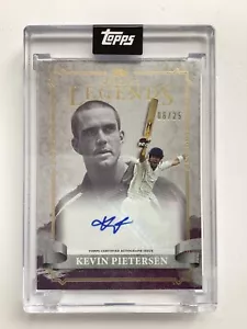 TOPPS CRICKET LEYENDAS DEL JUEGO 2024 AUTOMÁTICO KEVIN PIETERSEN INGLANDIA 06/25 - Imagen 1 de 2