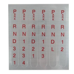 B&M Reverse/Standard Shift Pattern Indicator Decal With Red Lettering BM80848 - Picture 1 of 1