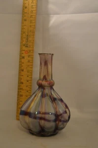 Bohemian Art Noveau Glass Vase - Picture 1 of 7