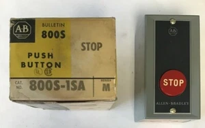 ALLEN BRADLEY 800S1-SA SER.M PUSH BUTTON RED STOP - Bild 1 von 8