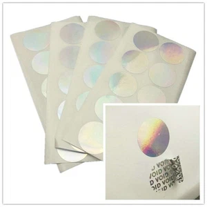 Hologram Security seal warranty sticker void if tampered ,anti fake labels 1" - Picture 1 of 5