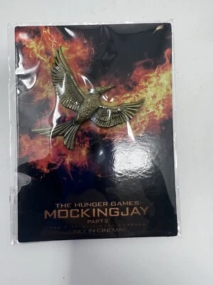 The Hunger Games Part 2 Gold Mockingjay Pin Back Hat Lapel  2015 Wings Bird - Image 1 of 2