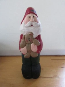 Eddie Walker Santa with Teddy Bear Christmas 9" tall. - Picture 1 of 8