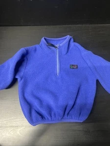 VTG 90s REI Fleece 1/2 Zip Pullover Kids Youth 18 Months Purple Sweater Jacket - Picture 1 of 4