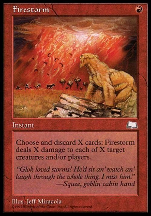 Firestorm - Medium Play MTG Weatherlight - Image 1 of 1
