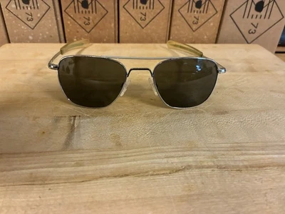 Яркие хромированные линзы Randolph Engineering Aviator AF-52[]20 оригинальные линзы из серого стекла - Изображение 1 из 4