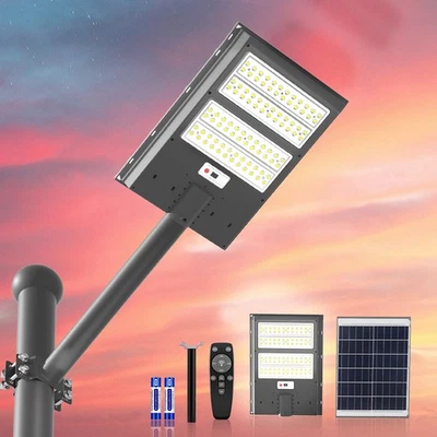 300000 LM Solar Straßenlaterne Garten LED Solarleuchte mit Bewegungsmelder außen - Bild 1 von 4