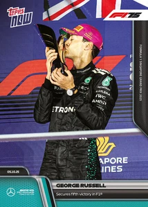 Topps Now Fórmula 1 2025 - Tarjeta 067 - George Russell - Mercedes - Imagen 1 de 1