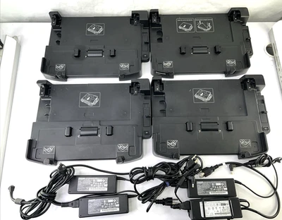 LOTE 4x Estaciones Dock Panasonic CF-VEB541 para CF-54 con 4x Adaptadores de CA **¡PROBADO! Foto 1 de 4