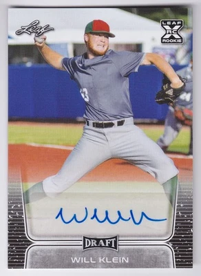 2020 Leaf Draft Will Klein Retail Auto XRC #BA-WK1 Royals Dodgers - Image 1 of 2