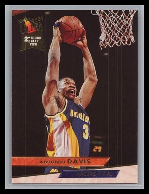 1993-94 Fleer Ultra #258 Antonio Davis Base Rookie Card RC Indiana Pacers - Image 1 of 2
