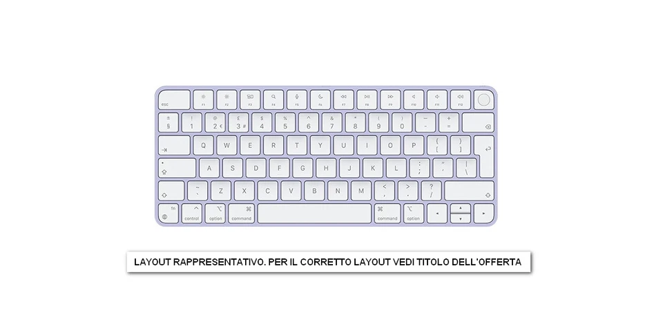 Apple Magic Keyboard (2021) Touch ID Qwerty IT Purple A++ - Immagine 1 di 1