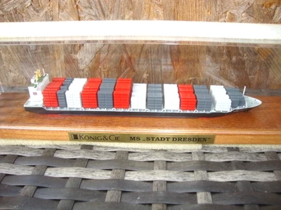 CONRAD Schiffsmodell Container MS "STADT DRESDEN" 1:1250 Vitrinenmodell OVP #10 - Bild 1 von 4